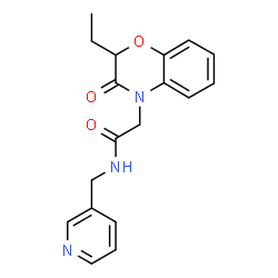 4H-1,4-Benzoxazine-4-acetamide,2-ethyl-2,3-dihydro-3-oxo-N-(3-pyridinylmethyl)-(9CI)结构式