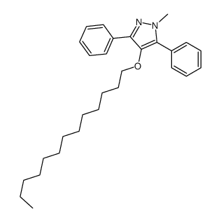 1-methyl-3,5-diphenyl-4-tridecoxypyrazole Structure