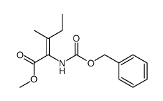 (Z)-methyl 2-(((benzyloxy)carbonyl)amino)-3-methylpent-2-enoate Structure