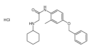 2-(cyclohexylamino)-N-(2-methyl-4-phenylmethoxyphenyl)acetamide,hydrochloride Structure