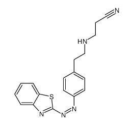 3-[2-[4-(1,3-benzothiazol-2-yldiazenyl)phenyl]ethylamino]propanenitrile Structure