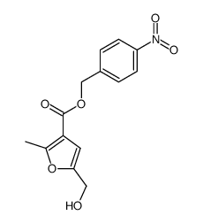 5-Hydroxymethyl-2-methylfuran-3-carbonsaeure-p-nitrobenzylester Structure