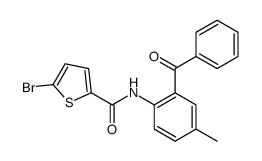 N-(2-benzoyl-4-methylphenyl)-5-bromothiophene-2-carboxamide结构式