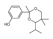 3-(2,5,5-trimethyl-4-propan-2-yl-1,3-dioxan-2-yl)phenol Structure