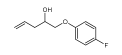 5-(4-fluorophenoxy)-1-penten-4-ol结构式