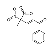 4,4-dinitro-1-phenylpent-2-en-1-one Structure