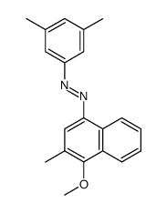 (3,5-Dimethyl-phenyl)-(4-methoxy-3-methyl-naphthalen-1-yl)-diazene结构式