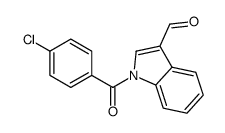 1-(4-chlorobenzoyl)indole-3-carbaldehyde结构式