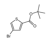 tert-butyl 4-bromothiophene-2-carboxylate结构式