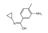 3-Amino-N-cyclopropyl-4-methyl-benzamide结构式