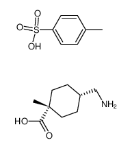 4-Aminomethyl-1-methyl-cyclohexanecarboxylic acid; compound with toluene-4-sulfonic acid结构式