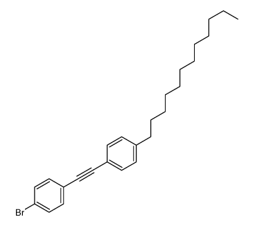 1-bromo-4-[2-(4-dodecylphenyl)ethynyl]benzene Structure