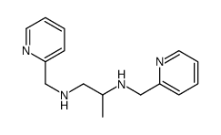 1-N,2-N-bis(pyridin-2-ylmethyl)propane-1,2-diamine结构式