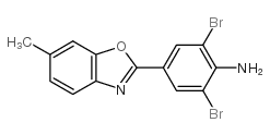 2,6-dibromo-4-(6-methyl-1,3-benzoxazol-2-yl)aniline结构式