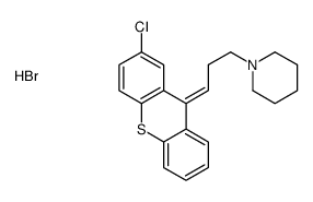 1-[(3E)-3-(2-chlorothioxanthen-9-ylidene)propyl]piperidine,hydrobromide结构式