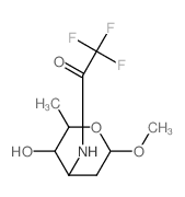 a-D-arabino-Hexopyranoside, methyl2,3,6-trideoxy-3-[(trifluoroacetyl)amino]- (9CI) structure
