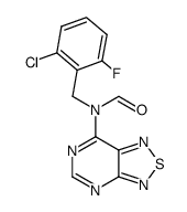 N-(2-chloro-6-fluoro-benzyl)-N-[1,2,5]thiadiazolo[3,4-d]pyrimidin-7-yl-formamide Structure