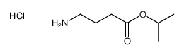 Butanoic acid, 4-amino-, 1-Methylethyl ester, hydrochloride structure