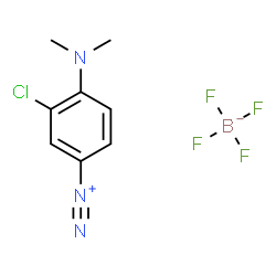 3-Chloro-4-(dimethylamino)benzenediazonium tetrafluoroborate Structure