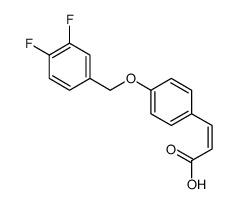 3-[4-[(3,4-difluorophenyl)methoxy]phenyl]prop-2-enoic acid结构式
