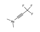 dimethyl(3,3,3-trifluoroprop-1-yn-1-yl)arsine Structure