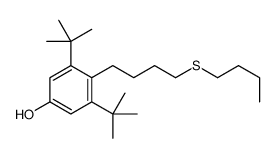 3,5-ditert-butyl-4-(4-butylsulfanylbutyl)phenol Structure
