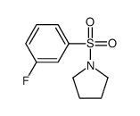 1-(3-fluorophenyl)sulfonylpyrrolidine Structure