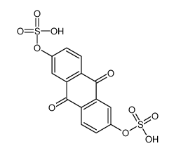 (9,10-dioxo-6-sulfooxyanthracen-2-yl) hydrogen sulfate结构式