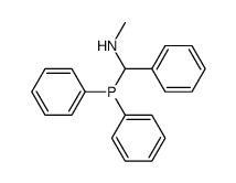 (Diphenylphosphanyl-phenyl-methyl)-methyl-amine Structure