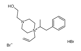 2-[4-(1-phenylpropan-2-yl)-4-prop-2-enylpiperazin-4-ium-1-yl]ethanol,bromide,hydrobromide Structure