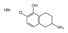 6-amino-2-chloro-5,6,7,8-tetrahydronaphthalen-1-ol,hydrobromide Structure