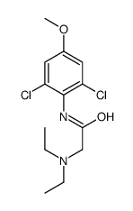 2',6'-Dichloro-2-(diethylamino)-4'-methoxyacetanilide Structure