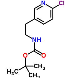 TERT-BUTYL 2-(6-CHLOROPYRIDIN-3-YL)ETHYLCARBAMATE Structure