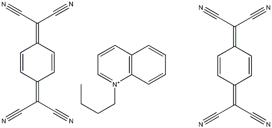 (四氰代二甲基苯醌)2·(N-正丁基)喹啉结构式