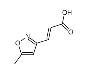 2-Propenoicacid,3-(5-methyl-3-isoxazolyl)-(9CI) structure