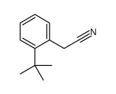 2-(1,1-Dimethylethyl)benzeneacetonitrile Structure