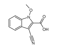 3-cyano-1-methoxy-1H-indole-2-carboxylic acid Structure