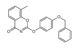 8-methyl-2-(4-phenylmethoxyphenoxy)-1,3-benzoxazin-4-one Structure