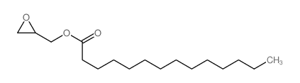 oxiran-2-ylmethyl tetradecanoate结构式