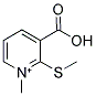 3-CARBOXY-1-METHYL-2-(METHYLSULFANYL)PYRIDINIUM Structure