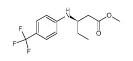3-(4-trifluoromethyl-phenylamino)-pentanoic acid methyl ester结构式