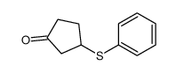 3-phenylsulfanylcyclopentan-1-one结构式