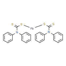 bis(diphenylcarbamodithioato-S,S')-, (T-4)-Lead结构式