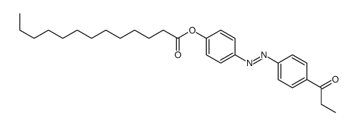 [4-(4-propanoylphenyl)diazenylphenyl] tridecanoate Structure