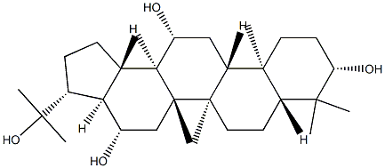 (21β)-A'-Neogammacerane-3β,12β,16β,22-tetrol structure