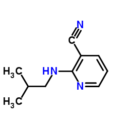 2-[(2-methylpropyl)amino]pyridine-3-carbonitrile structure