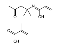 N-(2-methyl-4-oxopentan-2-yl)prop-2-enamide,2-methylprop-2-enoic acid结构式