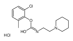 (2-chloro-6-methylphenyl) N-(2-piperidin-1-ium-1-ylethyl)carbamate,chloride Structure