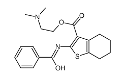 2-(dimethylamino)ethyl 2-benzamido-4,5,6,7-tetrahydro-1-benzothiophene-3-carboxylate结构式