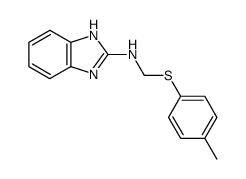 2-(p-tolylthiomethylamino)benzimidazole Structure